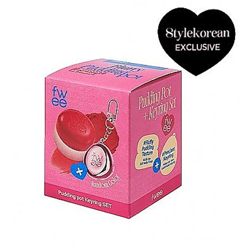 [Set llavero] Fwee *Keyring Set* Lip&Cheek Blurry Pudding Pot 5ml (30 colors)