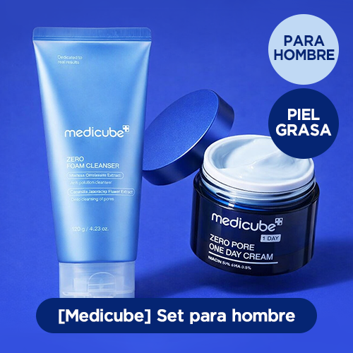 *SUPER PRECIO*[Set Especial] Medicube Cuidado para Hombres con Piel Grase (Limpiador facial + Crema)