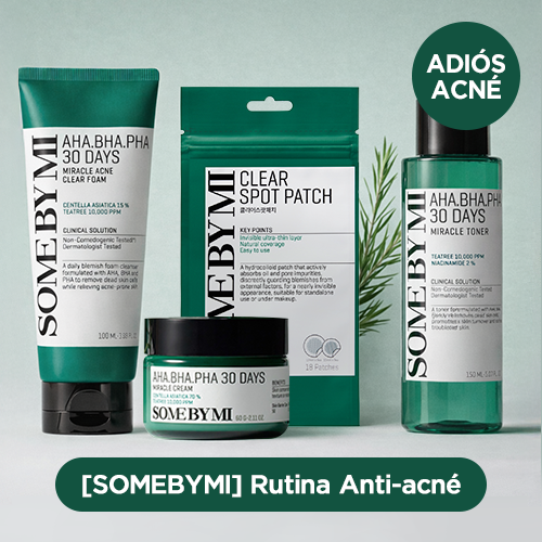 *SUPER PRECIO*[Set Especial] SOMEBYMI Rutina Anti-acné (Limpiador facial + Tónico + Crema + Parches)