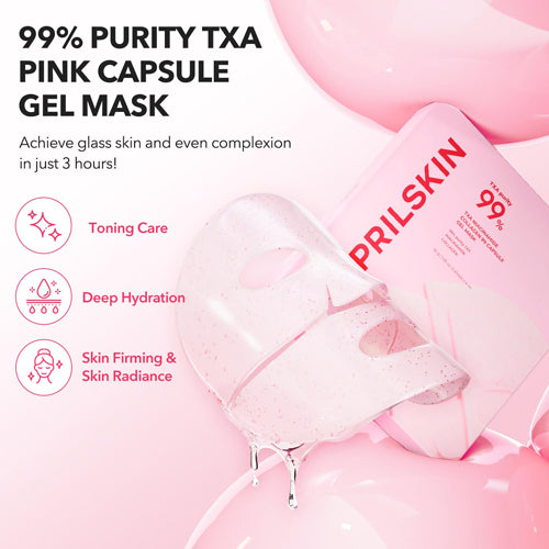 [Mascarillas faciales] APRILSKIN TXA Niacinamide Collagen 99 Capsule Gel Mask (4ea)
