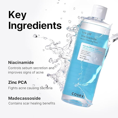 [Agua micelar limpiadora] COSRX Low pH Niacinamide Micellar Cleansing Water 400ml