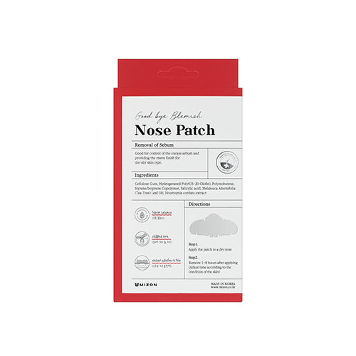 [Tiras limpiadoras de poros] Mizon Good Bye Blemish Nose Patch (10ea)