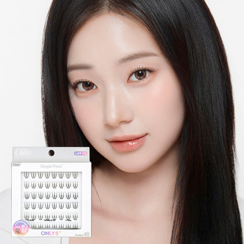 [Pestañas postizas] OLLIO No-Glue Lash Clear Single Pack Plus (8 tipos)