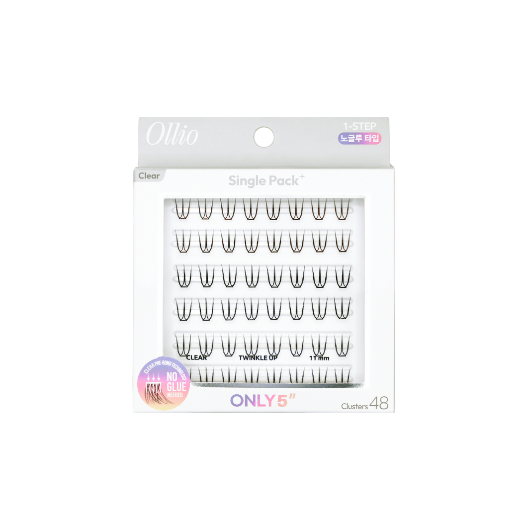 [Pestañas postizas] OLLIO No-Glue Lash Clear Single Pack Plus (8 tipos)