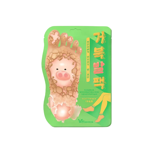 [Exfoliante de pies] Elizavecca *renew* Witch Piggy Hell Pore Turtle Foot Pack (1pair)