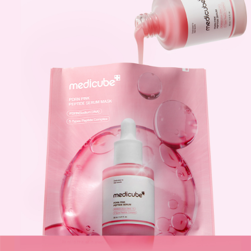 [Mascarilla de tejido] MEDICUBE PDRN Pink Peptide Serum Mask (1ea)