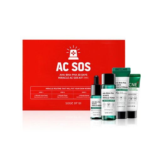 [Kit de cuidado de piel para acné] SOMEBYMI AHA BHA PHA 30 Days Miracle AC SOS Kit