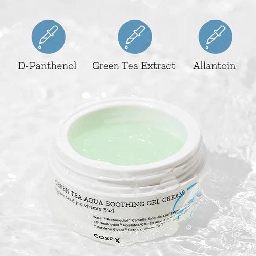 [Crema facial] COSRX Hydrium Green Tea Aqua Soothing Gel Cream 50ml