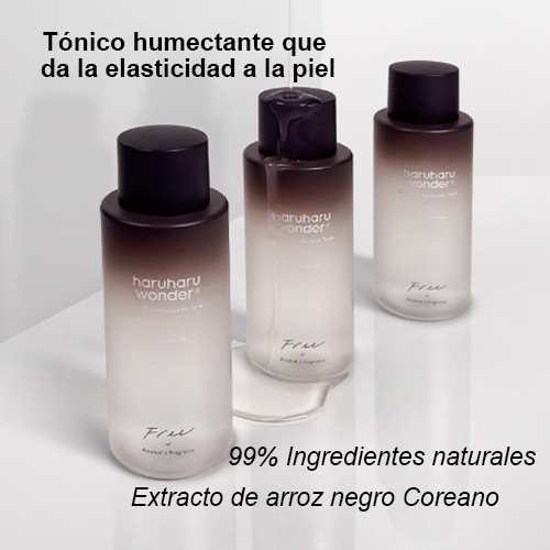 [Tónico facial hidratante] haruharu Black Rice Hyaluronic Toner For Sensitive Skin 150ml+ Regalo Gratis(Black Rice Hyaluronic Toner 30ml)