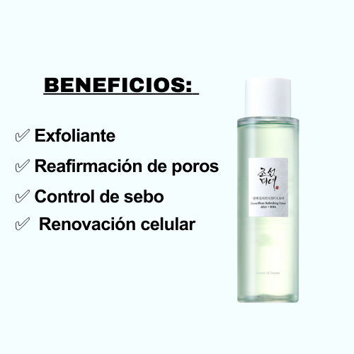 [Tónico] BoJ Green plum refreshing toner : AHA + BHA 150ml