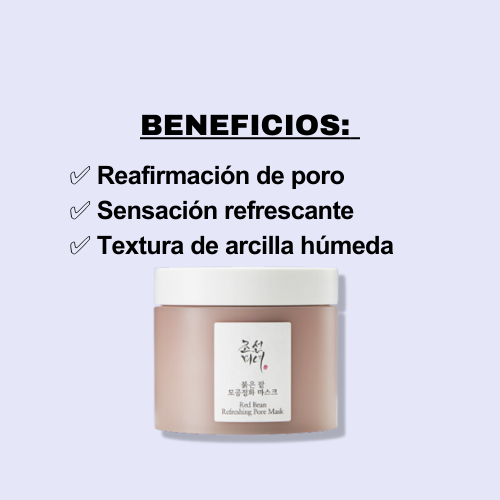 [Mascarilla facial purificante de poros] BoJ Red Bean Refreshing Pore Mask 140ml