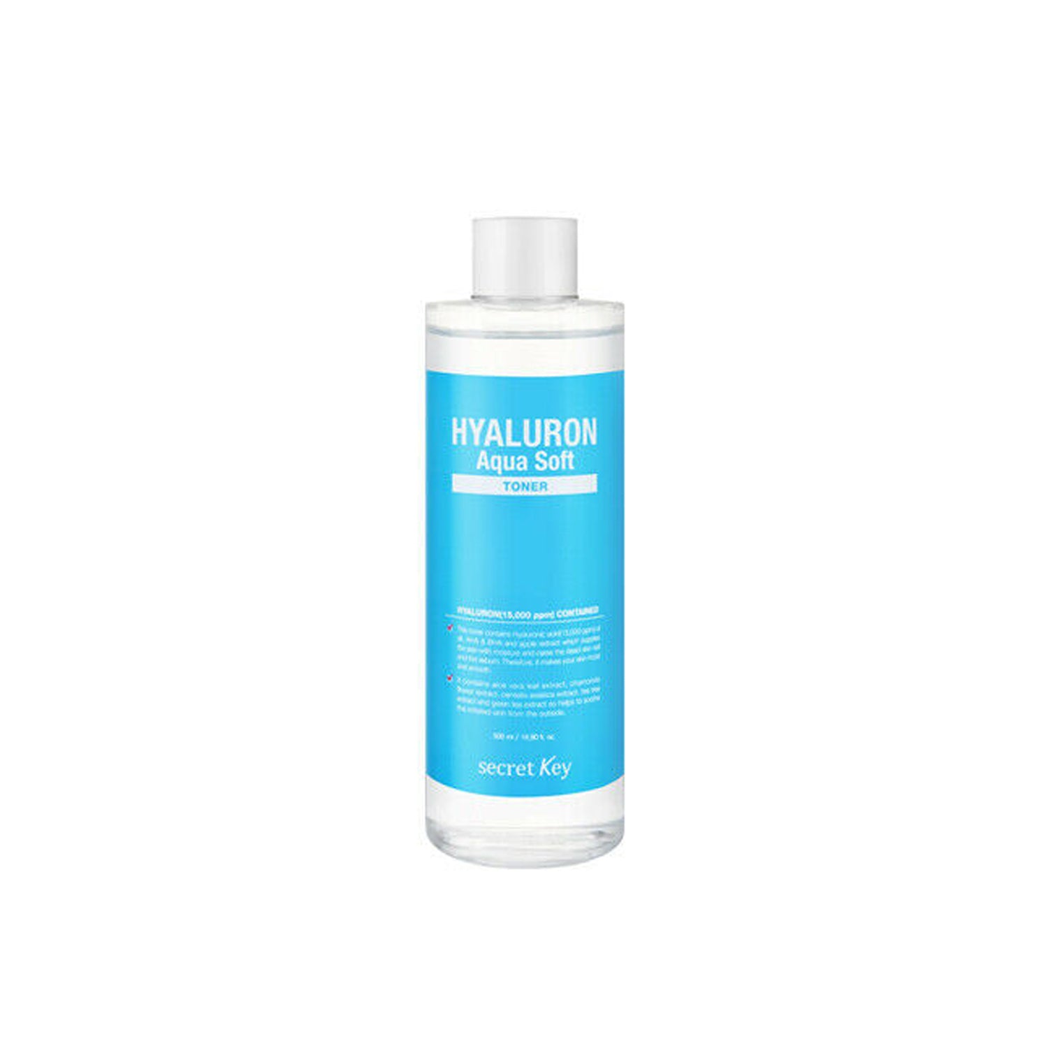 [Tónico facial hidratante] SecretKey Hyaluron Aqua Soft Toner 500ml