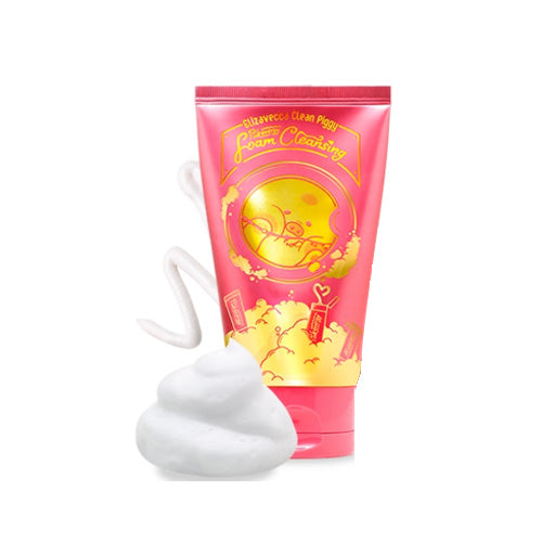 [Limpiador facial] Elizavecca Clean Piggy Pink Energy Foam Cleansing 120ml