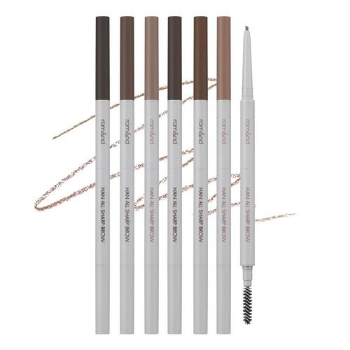 [Lápiz de cejas] rom&nd Han All Sharp Brow (4 colors)