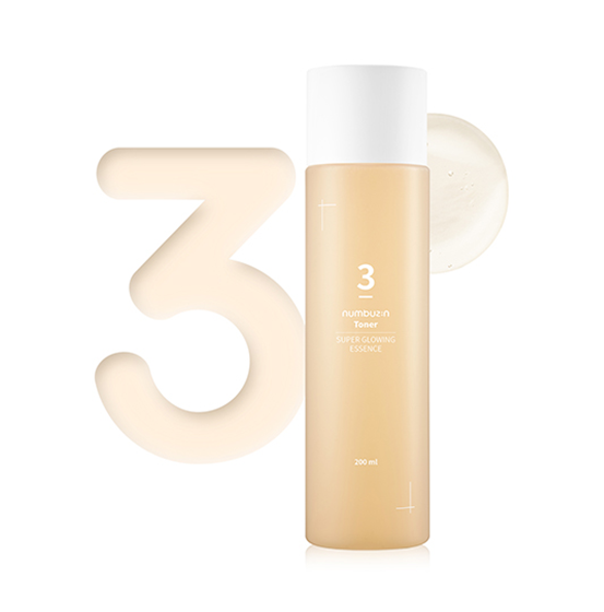 [Tónico de esencia facial] numbuzin No.3 Super Glowing Essence Toner 200ml