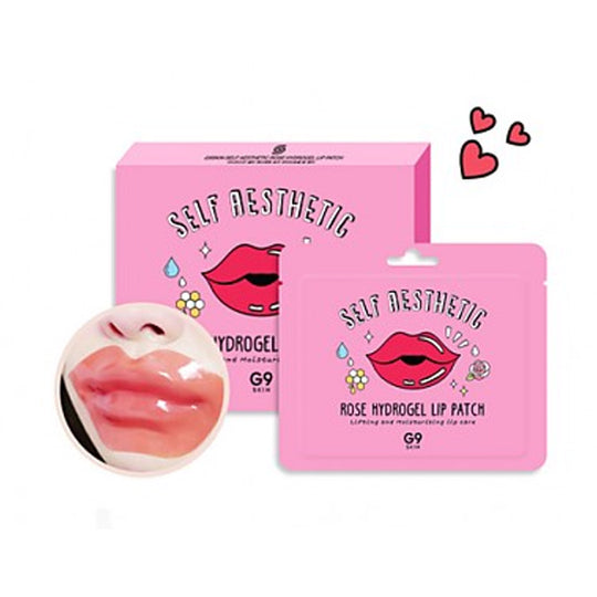 [Mascarillas para labios] G9SKIN Self Aesthetic Rose Hydrogel Lip Patch (5P)