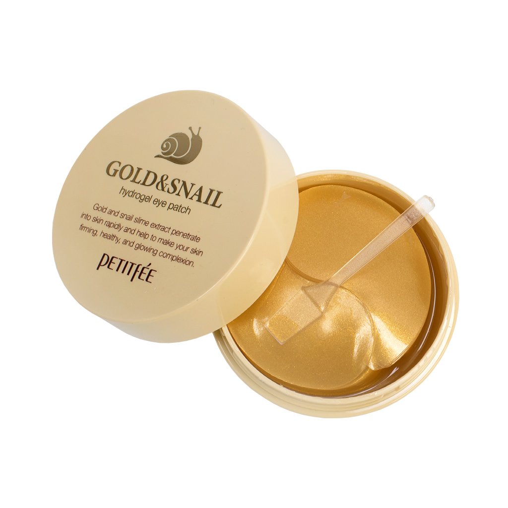 [Mascarilla contorno de ojos] Petitfee Gold Snail Eye Patch (60ea)