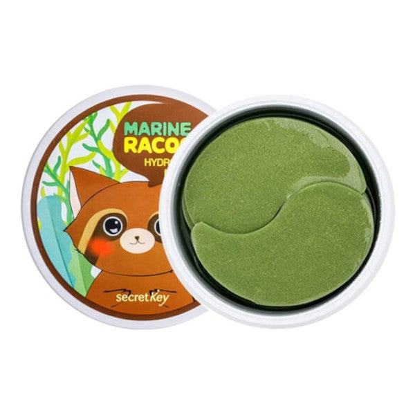 [Mascarilla contorno de ojos] SecretKey Marine Racoony Hydrogel Eye & Multi Parch (60ea)