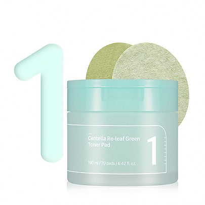 [Almohadillas de tónico] numbuzin No.1 Centella Re-leaf Green Toner Pad 190ml (70pads)