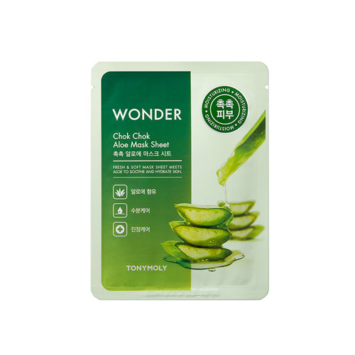 [Mascarilla facial] Tonymoly Wonder Aloe Chok Chok Sheet Mask (1ea)